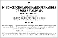 Concepción Apolinario Fernández de Sousa y Aldama